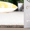 SAFAVIEH Washable Rug Outdoor Sisal All-Weather Collection – 8′ x 10′, Natural, Non-Shedding & Easy to Clean, Ideal for Patio, Backyard, Mudroom (SAW642B)(Ivory/Beige)