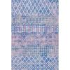 SAFAVIEH Washable Rug Outdoor Summer Collection – 5’3″ x 7’6″, Blue & Light Blue, Non-Shedding & Easy to Clean, Ideal for Patio, Backyard, Mudroom (SMR452M)(Blue/Light Blue)