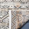SAFAVIEH Washable Rug Outdoor Sunrise Collection – 8′ x 10′, Grey & Beige Black, Non-Shedding & Easy to Clean, Ideal for Patio, Backyard, Mudroom (SUN629F)(Grey/Beige Black)