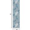 SAFAVIEH Washable Rug Outdoor Sunrise Collection – 8′ x 10′, Ivory & Blue Gold, Non-Shedding & Easy to Clean, Ideal for Patio, Backyard, Mudroom (SUN675A)(Grey/Blue Ivory)