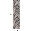 SAFAVIEH Washable Rug Outdoor Sunrise Collection – 8′ x 10′, Ivory & Blue Gold, Non-Shedding & Easy to Clean, Ideal for Patio, Backyard, Mudroom (SUN675A)(Ivory/Grey Black)