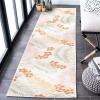SAFAVIEH Washable Rug Outdoor Sunrise Collection – 8′ x 10′, Ivory & Blue Gold, Non-Shedding & Easy to Clean, Ideal for Patio, Backyard, Mudroom (SUN675A)(Ivory/Rust Sage)