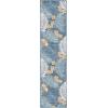 SAFAVIEH Washable Rug Outdoor Sunrise Collection – 8′ x 10′, Ivory & Blue Gold, Non-Shedding & Easy to Clean, Ideal for Patio, Backyard, Mudroom (SUN675A)(Ivory/Blue Gold)