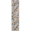 SAFAVIEH Washable Rug Outdoor Sunrise Collection – 8′ x 10′, Ivory & Rust Blue, Non-Shedding & Easy to Clean, Ideal for Patio, Backyard, Mudroom (SUN671C)(Ivory/Grey Gold)