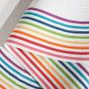 Safavieh Washable Rug Outdoor Braided Collection – 5′ x 8′ Oval, Ivory & Rainbow, Handmade & Reversible, Non-Shedding & Easy to Clean, Ideal for Patio, Backyard, Mudroom (BRD326A)(Ivory/Rainbow)