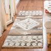 SAFAVIEH Area Rug 8×10 – Aspen Collection – Large – Rust & Ivory, Handmade Wool, Moroccan Boho Tribal Design, Ideal for Living Room, Bedroom, Office, Dining Space (APN550P)(Ivory/Light Brown)