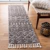 SAFAVIEH Area Rug 8×10 – Berber Fringe Shag Collection – Large – Cream & Dark Grey, Moroccan Design, Non-Shedding & Easy Cleaning, Thick Pile, Ideal for Living Room, Bedroom, Dining Space (BFG516A)(Brown/Ivory)