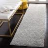 SAFAVIEH Area Rug 8×10 – Berber Shag Collection – Large – Navy & Ivory, Moroccan Design, Non-Shedding & Easy Cleaning, Plush Thick Pile, Ideal for Living Room, Bedroom, Dining Space (BER165N)(Light Grey/Cream)