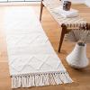 SAFAVIEH Area Rug 8×10 – Casablanca Collection – Large – Ivory, Handmade, Boho Tassel Fringe Detail, Ideal for Living Room, Bedroom, Dining Space (CSB278A)(Ivory)