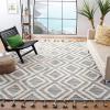 SAFAVIEH Area Rug 8×10 – Kenya Collection – Large – Black & Ivory, Handmade Wool, Moroccan Tassel Design, Ideal for Living Room, Bedroom, Dining Space (KNY331Z)(Teal/Ivory)