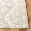 SAFAVIEH Area Rug 8×10 – Micro-Loop Collection – Large – Ivory & Beige, Handmade Wool, Ideal for Living Room, Bedroom, Office, Dining Space (MLP952A)(Ivory/Beige)