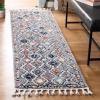 SAFAVIEH Area Rug 8×10 – Morocco Collection – Large – Grey & Multi, Moroccan Boho Tribal Design, Non-Shedding & Easy Cleaning, Ideal for Living Room, Bedroom, Office, Dining Space (MRC965F)(Grey/Multi)