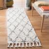 SAFAVIEH Casablanca Collection Accent Rug – 4′ x 6′, Grey & Ivory, Handmade Moroccan Boho Wool, 1.4-inch Thick Ideal for High Traffic Areas in Entryway, Living Room, Bedroom (CSB951F)(Grey/Ivory)