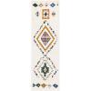 SAFAVIEH Casablanca Collection Area Rug – 6′ x 9′, Ivory/Green, Geometric Design, Plush 1.8 Inch Thick Ideal for High Traffic Areas in Living Room, Bedroom, Dining (CSB921A)(Ivory/Green)