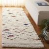 SAFAVIEH Casablanca Collection Area Rug – 6′ x 9′, Ivory/Rust, Geometric Design, Plush 1.8 Inch Thick Ideal for High Traffic Areas in Living Room, Bedroom, Dining (CSB919A)(Ivory/Rust)