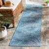 SAFAVIEH Courtyard Collection 8′ x 11′ Grey / Aqua CY8557 Indoor/ Outdoor Waterproof Easy Cleaning Patio Backyard Mudroom Area Rug(Grey/Aqua)