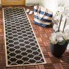 SAFAVIEH Courtyard Collection 8′ x 11′ Navy/Beige CY6009 Trellis Indoor/ Outdoor Waterproof Easy-Cleaning Patio Backyard Mudroom Area-Rug(Black/Beige)