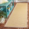 SAFAVIEH Courtyard Collection 8′ x 11′ Navy/Beige CY6009 Trellis Indoor/ Outdoor Waterproof Easy-Cleaning Patio Backyard Mudroom Area-Rug(Yellow/Beige)