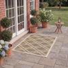 SAFAVIEH Courtyard Collection 8′ x 11′ Navy/Beige CY6923 Trellis Indoor/ Outdoor Waterproof Easy-Cleaning Patio Backyard Mudroom Area-Rug(Brown/Bone)