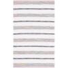 SAFAVIEH Kilim Collection Area Rug – 6′ x 9′, Blue & Ivory, Flat Weave Rustic Boho Tribal Design, Non-Shedding & Easy Care, Ideal for High Traffic Areas in Living Room, Bedroom (KLM763M)(Pink/Ivory)