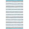 SAFAVIEH Kilim Collection Area Rug – 6′ x 9′, Blue & Ivory, Flat Weave Rustic Boho Tribal Design, Non-Shedding & Easy Care, Ideal for High Traffic Areas in Living Room, Bedroom (KLM763M)(Turquoise/Ivory)