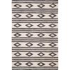 SAFAVIEH Micro-Loop Collection Area Rug – 5′ Square, Navy & Ivory, Handmade Moroccan Tribal Wool, Ideal for High Traffic Areas in Living Room, Bedroom (MLP153N)(Ivory/Charcoal)