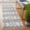 SAFAVIEH Tulum Collection Area Rug – 5’5″ x 7’7″, Dark Grey & Ivory, Moroccan Boho Tribal Design, Non-Shedding & Easy to Clean, Ideal for Living Room, Bedroom, Dining Space (TUL634F)(Dark Grey/Ivory)