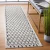 SAFAVIEH Tulum Collection Area Rug – 5’5″ x 7’7″, Ivory & Black, Moroccan Boho Tribal Design, Non-Shedding & Easy to Clean, Ideal for Living Room, Bedroom, Dining Space (TUL650A)(Ivory/Black)