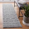 SAFAVIEH Tunisia Collection Area Rug – 5’3″ x 7’7″, Black & Ivory, Moroccan Tribal Design, Non-Shedding & Easy Care, Ideal for High Traffic Areas in Living Room, Bedroom (TUN737Z)(Black/Ivory)