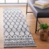 SAFAVIEH Tunisia Collection Area Rug – 5’3″ x 7’7″, Ivory & Black, Moroccan Tribal Design, Non-Shedding & Easy Care, Ideal for High Traffic Areas in Living Room, Bedroom (TUN760A)(Ivory/Black)