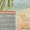 SAFAVIEH Washable Rug Outdoor Barbados Collection – 8′ x 10’5″, Gold & Blue, Non-Shedding & Easy to Clean, Ideal for Patio, Backyard, Mudroom (BAR515A)(Gold/Blue)