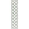SAFAVIEH Washable Rug Outdoor Bermuda Collection – 8′ x 10′, Ivory & Charcoal, Non-Shedding & Easy to Clean, Ideal for Patio, Backyard, Mudroom (BMU810A)(Beige/Green)