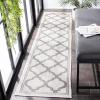 SAFAVIEH Washable Rug Outdoor Bermuda Collection – 8′ x 10′, Ivory & Charcoal, Non-Shedding & Easy to Clean, Ideal for Patio, Backyard, Mudroom (BMU810A)(Ivory/Grey)