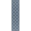 SAFAVIEH Washable Rug Outdoor Bermuda Collection – 8′ x 10′, Ivory & Charcoal, Non-Shedding & Easy to Clean, Ideal for Patio, Backyard, Mudroom (BMU810A)(Navy)