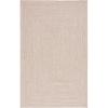 SAFAVIEH Washable Rug Outdoor Braided Collection – 8′ x 10′, Grey & Ivory, Handmade & Reversible, Non-Shedding & Easy to Clean, Ideal for Patio, Backyard, Mudroom (BRA201F)(Natural)