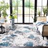 SAFAVIEH Washable Rug Outdoor Cabana Collection – 8′ x 10′, Beige & Blue, Non-Shedding & Easy to Clean, Ideal for Patio, Backyard, Mudroom (CBN674B)(Beige/Blue)