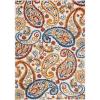 SAFAVIEH Washable Rug Outdoor Cabana Collection – 8′ x 10′, Cream & Navy, Non-Shedding & Easy to Clean, Ideal for Patio, Backyard, Mudroom (CBN887A)(Cream/Navy)