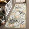 SAFAVIEH Washable Rug Outdoor Cabana Collection – 9′ x 12′, Blue & Grey, Non-Shedding & Easy to Clean, Ideal for Patio, Backyard, Mudroom (CBN405M)(Olive/Grey)