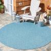 SAFAVIEH Washable Rug Outdoor Courtyard Collection – 10′ x 14′, Grey, Non-Shedding & Easy Cleaning, Ideal for Patio, Backyard, Mudroom (CY8520-36811)(Aqua/Aqua)
