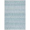 SAFAVIEH Washable Rug Outdoor Courtyard Collection – 5’3″ x 7’7″, Black & Grey, Non-Shedding & Easy Cleaning, Ideal for Patio, Backyard, Mudroom (CY8196-37612)(Grey/Teal)