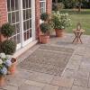 SAFAVIEH Washable Rug Outdoor Courtyard Collection – 5’3″ x 7’7″, Black & Grey, Non-Shedding & Easy Cleaning, Ideal for Patio, Backyard, Mudroom (CY8196-37612)(Grey/Brown)