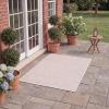 SAFAVIEH Washable Rug Outdoor Courtyard Collection – 5’3″ x 7’7″, Black & Grey, Non-Shedding & Easy Cleaning, Ideal for Patio, Backyard, Mudroom (CY8196-37612)(Ivory/Pink)