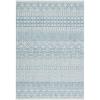 SAFAVIEH Washable Rug Outdoor Courtyard Collection – 5’3″ x 7’7″, Black & Grey, Non-Shedding & Easy Cleaning, Ideal for Patio, Backyard, Mudroom (CY8196-37612)(Ivory/Turquoise)