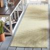 SAFAVIEH Washable Rug Outdoor Courtyard Collection – 8′ x 10′, Beige & Red, Non-Shedding & Easy Cleaning, Ideal for Patio, Backyard, Mudroom, DIning Space (CY6235-23812)(Beige/Green)