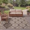 SAFAVIEH Washable Rug Outdoor Courtyard Collection – 8′ x 10′, Stone & Grey, Non-Shedding & Easy Cleaning, Ideal for Patio, Backyard, Mudroom (CYS8726-366)