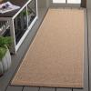 SAFAVIEH Washable Rug Outdoor Sisal All-Weather Collection – 8′ x 10′, Natural, Non-Shedding & Easy to Clean, Ideal for Patio, Backyard, Mudroom (SAW642B)(Natural)