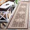 SAFAVIEH Washable Rug Outdoor Sunrise Collection – 8′ x 10′, Ivory & Rust Sage, Non-Shedding & Easy to Clean, Ideal for Patio, Backyard, Mudroom (SUN620A)(Grey/Beige Black)