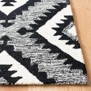 SAFAVIEH Area Rug 8×10 – Aspen Collection – Large – Charcoal & Black, Handmade Wool, Ideal for Living Room, Bedroom, Office, Dining Space (APN813Z)(Charcoal/Black)