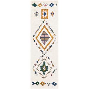SAFAVIEH Casablanca Collection Area Rug – 6′ x 9′, Ivory/Green, Geometric Design, Plush 1.8 Inch Thick Ideal for High Traffic Areas in Living Room, Bedroom, Dining (CSB921A)(Ivory/Green)