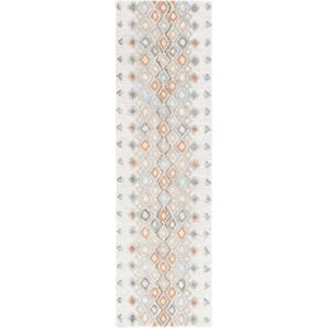 SAFAVIEH Casablanca Shag Collection Area Rug – 6′ x 9′, Ivory & Rust, Handmade Moroccan Boho Wool, Ideal for Living Room, Bedroom, Dining Room (CSB645A-6)(Ivory/Rust)